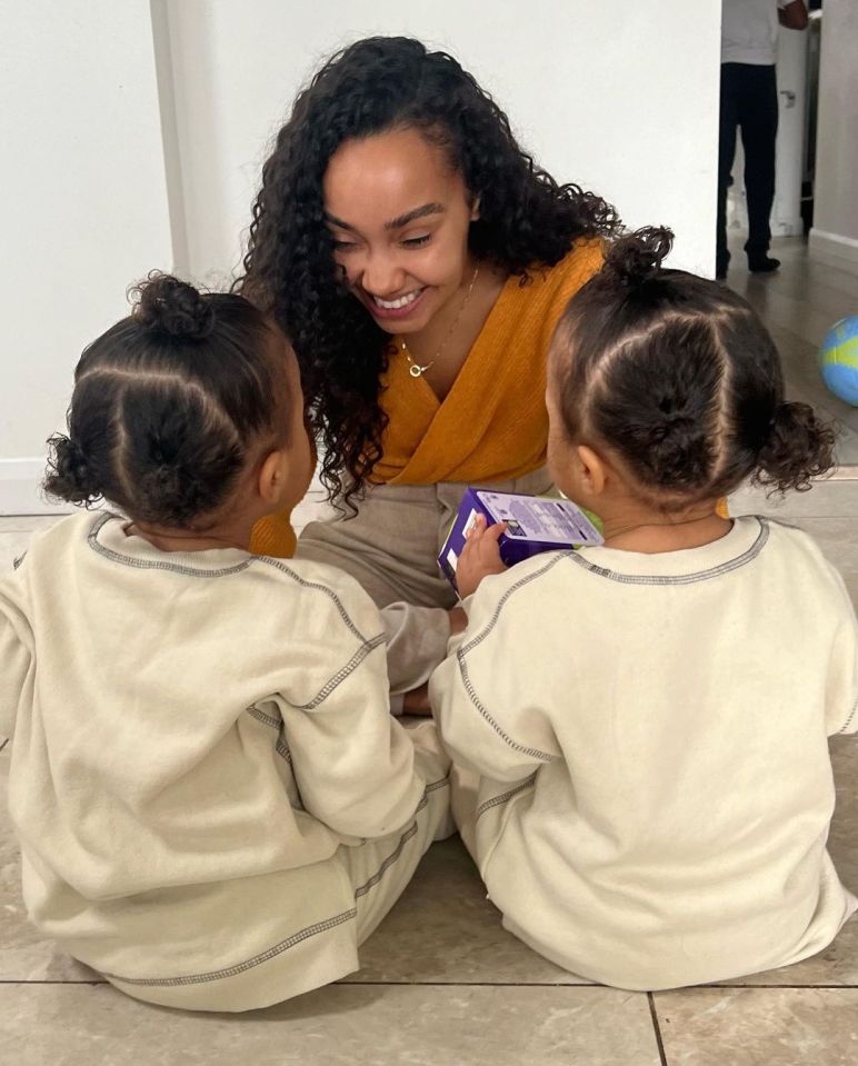 Leigh-Anne Pinnock of Little Mix shared snaps of her kids tucking into their Easter Eggs