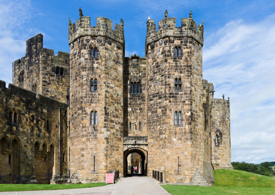 The nearby Alnwick castle was used to film scenes in some of the Harry Potter films