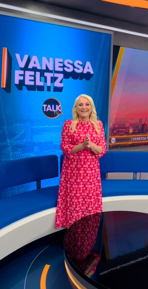 Vanessa Feltz relaunched her TalkTV show with a brand new set