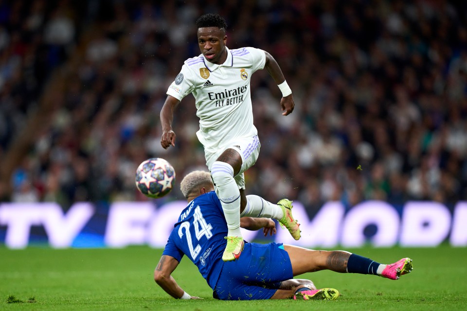 Vinicius Jr gave James a horrid night as Real Madrid comfortably beat the Blues