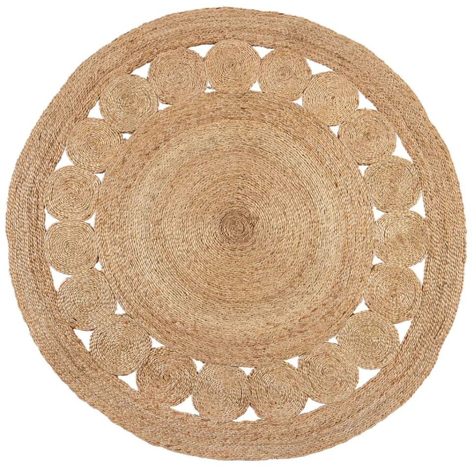 This gorgeous jute circle rug is £119 from Dunelm