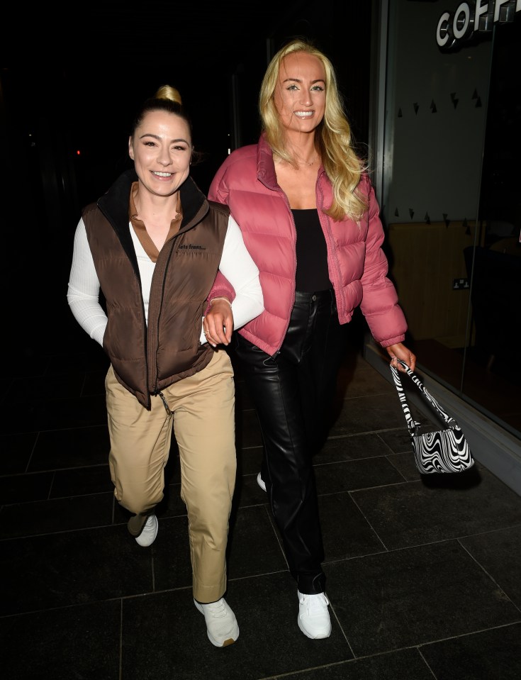 X Factor star Lucy Spraggan couldn't stop smiling as she stepped out with new girlfriend Evangeline