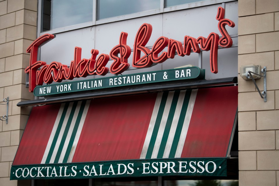 The Restaurant Group is closing 18 Frankie and Benny's restaurants in May