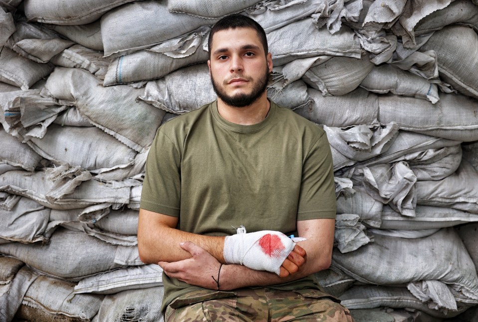 Stanislav — known as Stas - suffered injuries to his hand when a grenade went off in Bakhmut