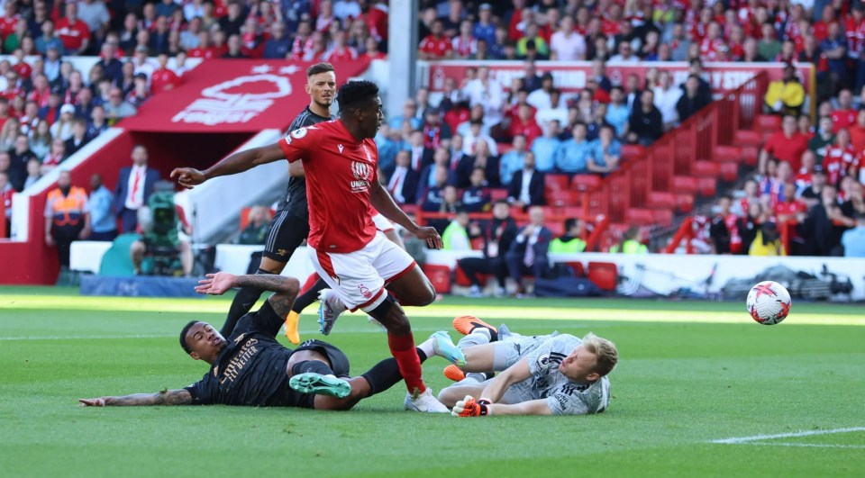 Taiwo Awoniyi scored the only goal of the game at the City Ground