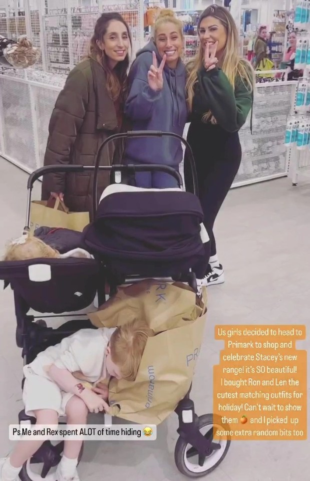 Mrs Hinch visited Primark with Stacey Solomon, her son Rex and sister Jemma