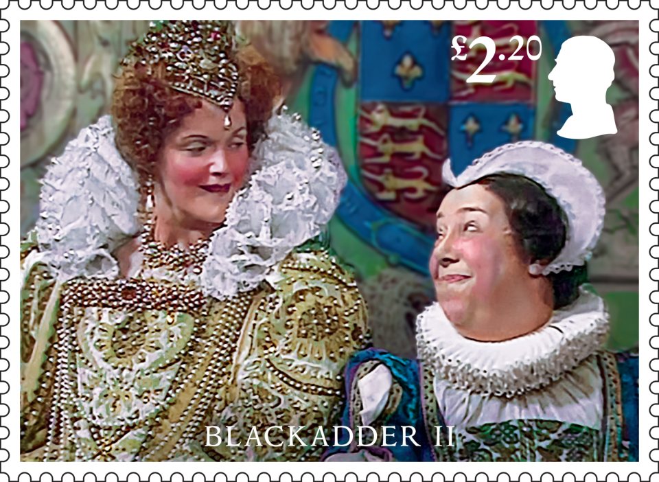 Miranda Richardson as Queenie and Patsy Byrne as nursie in Blackadder II