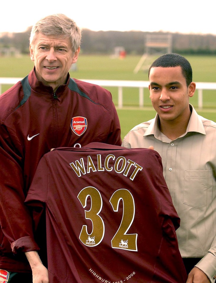 Walcott joined Arsenal as a teen in 2006