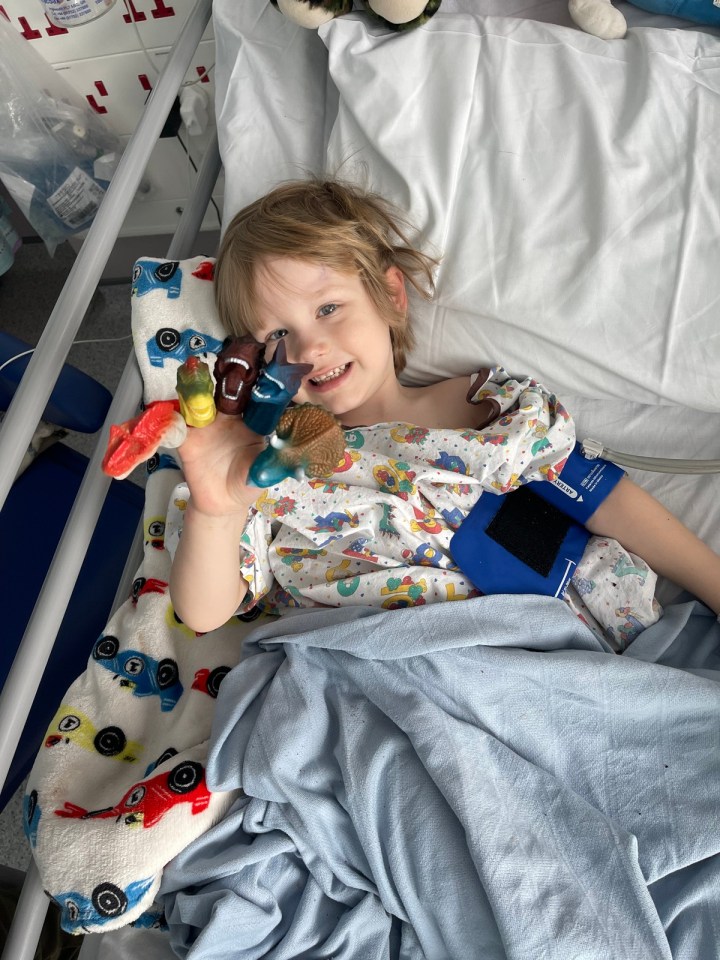 Rhys is currently being treated at Birmingham Children's Hospital