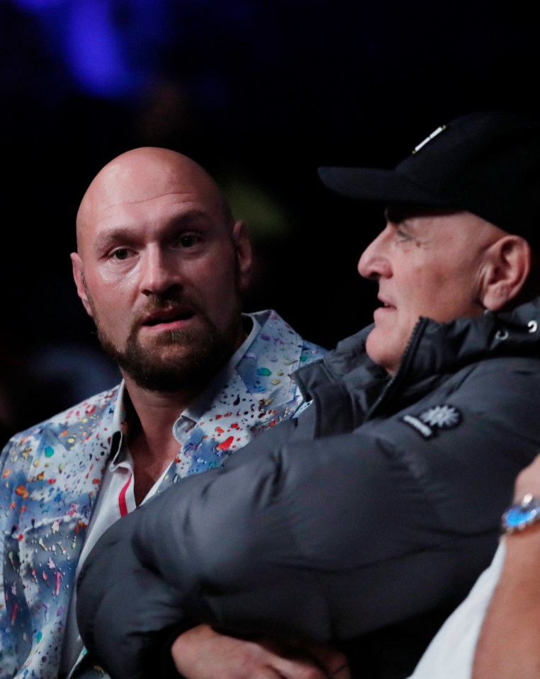 Tyson Fury with his dad John