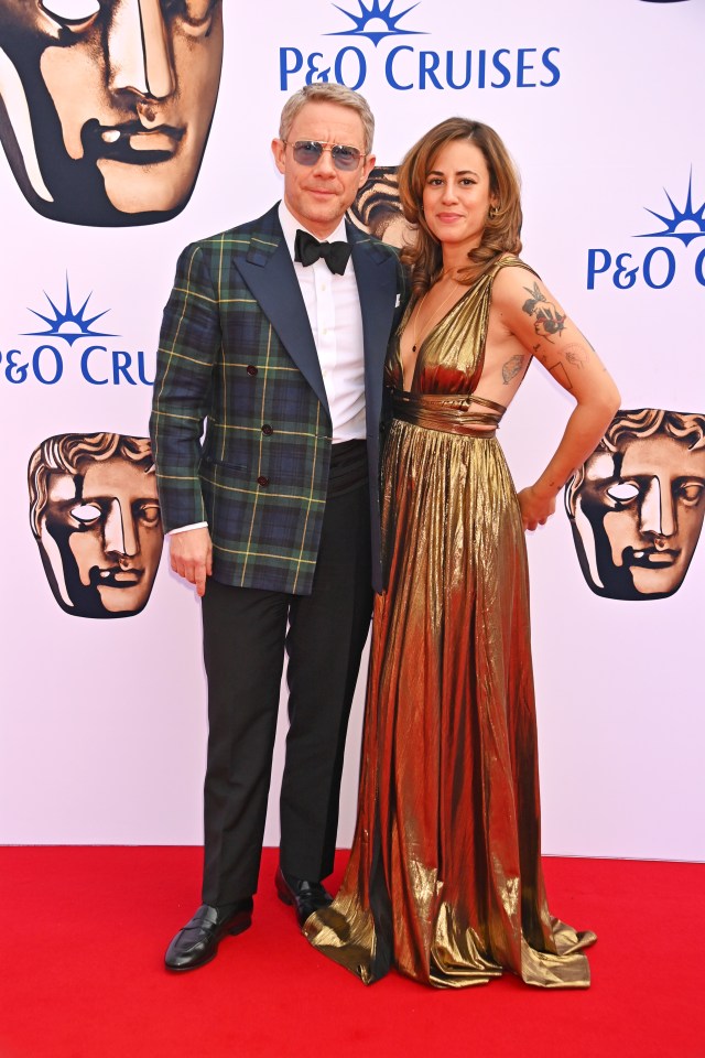 Martin Freeman made a rare appearance with his girlfriend