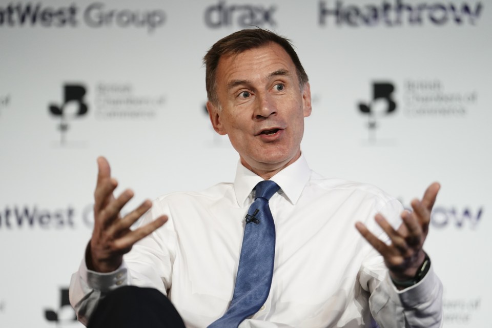 Jeremy Hunt today admitted he is ok with Britain experiencing a recession if that means finally getting inflation under control