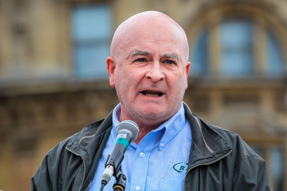 Militant Mick Lynch said the backing showed the 'huge anger' among rail workers