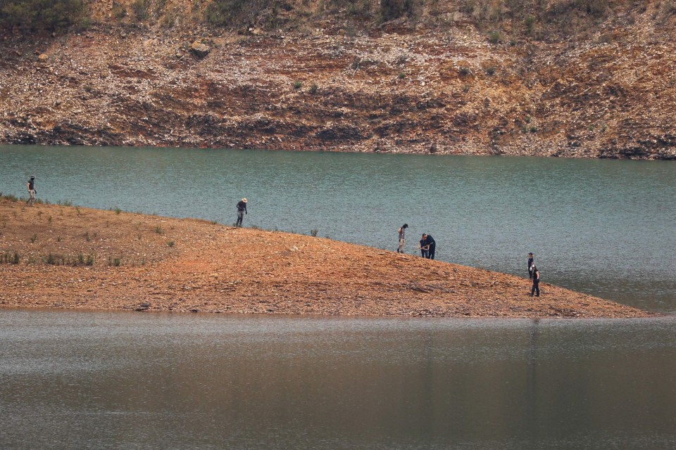 Police are expected to spend several days dredging the murky waters near Silves which has been put on a no-fly zone