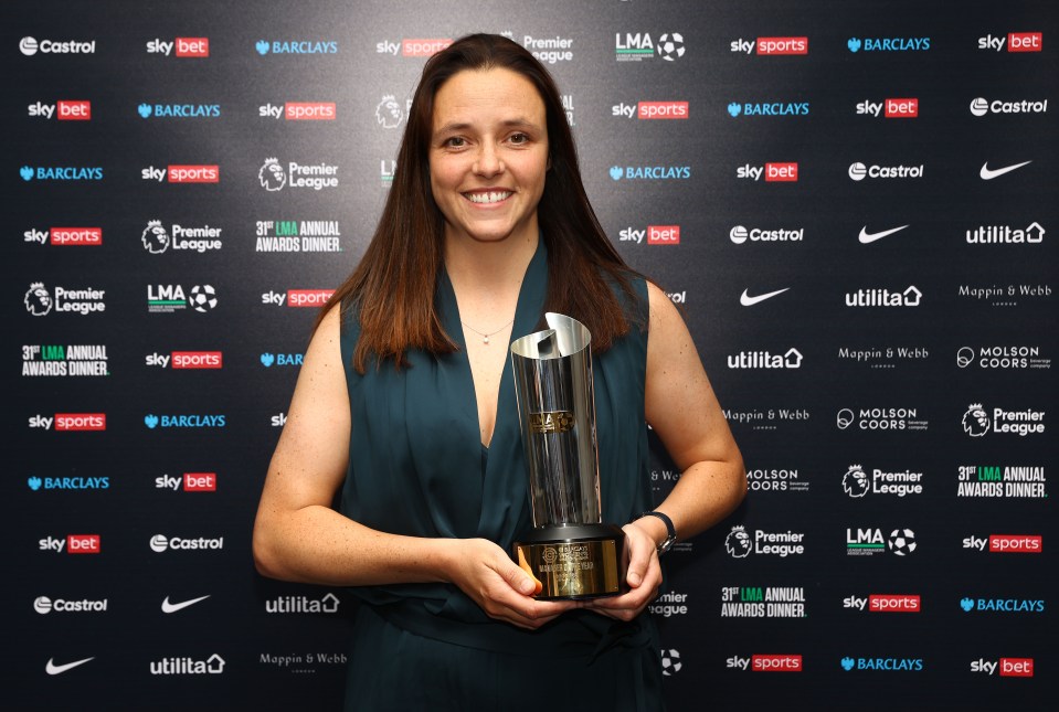 Bristol City's Lauren Smith won the Women's Championship award