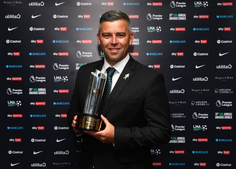 Steven Schumacher picked up League One's gong after guiding Plymouth to the title