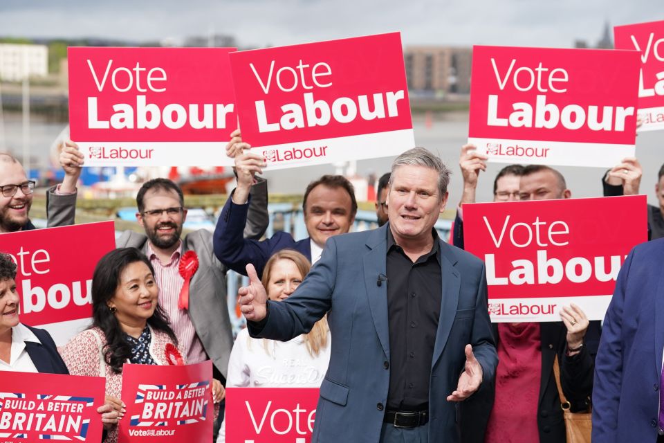 Sir Keir Starmer celebrates Labour's local election results in Chatham, Kent