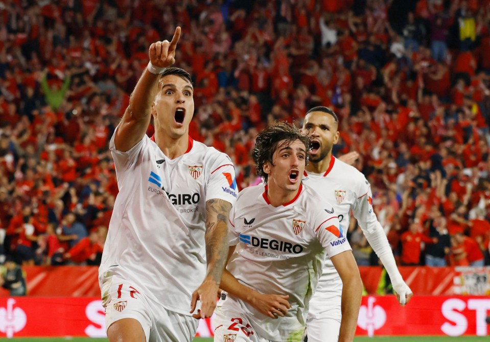 It came after Lamela headed home Gil's cross to send Sevilla into the Europa League final