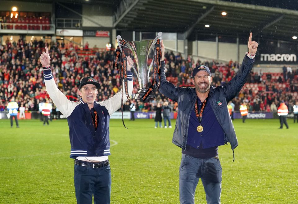 The Hollywood stars lifted the trophy at the weekend