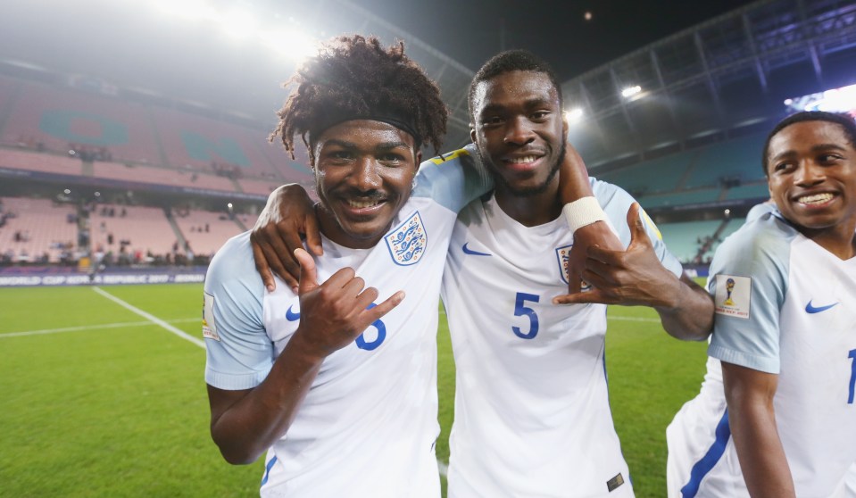 Ainsley Maitland Niles (L) won the Under-20 World Cup with England