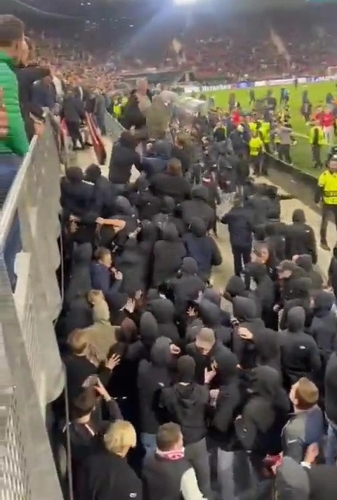 Knollsy fought off the AZ Alkmaar thugs after the game on Thursday