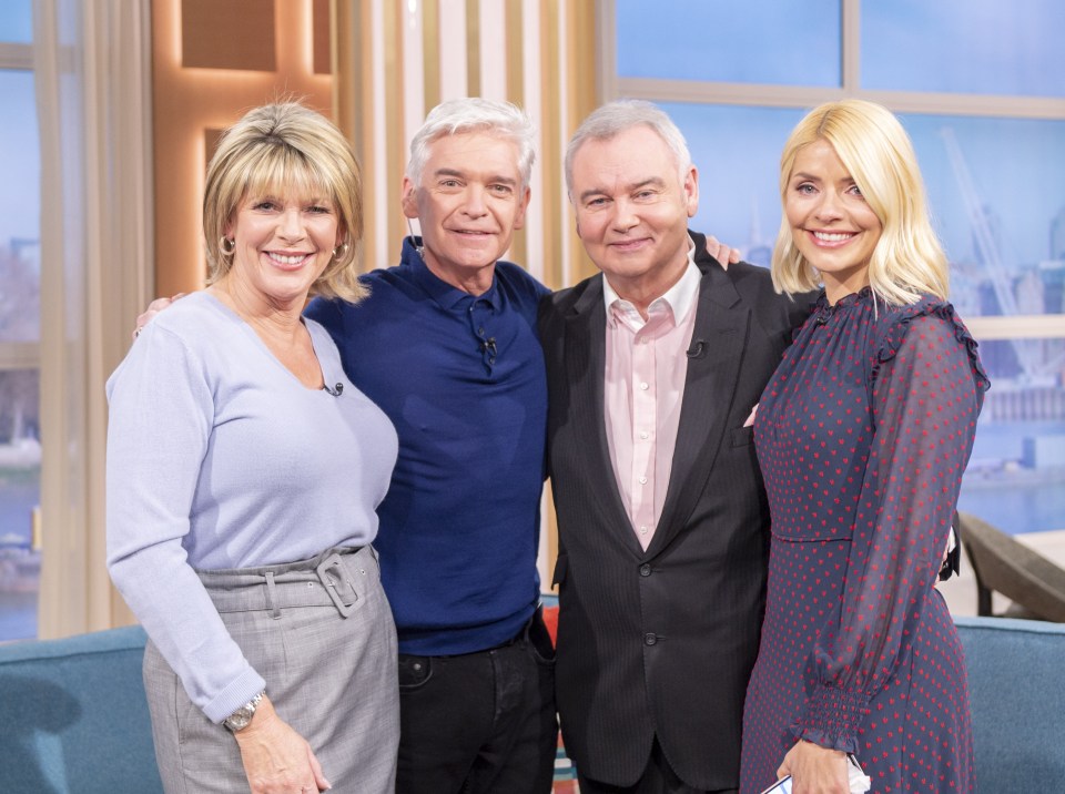 Eamonn Holmes and Ruth Langsford with Holly and Phil