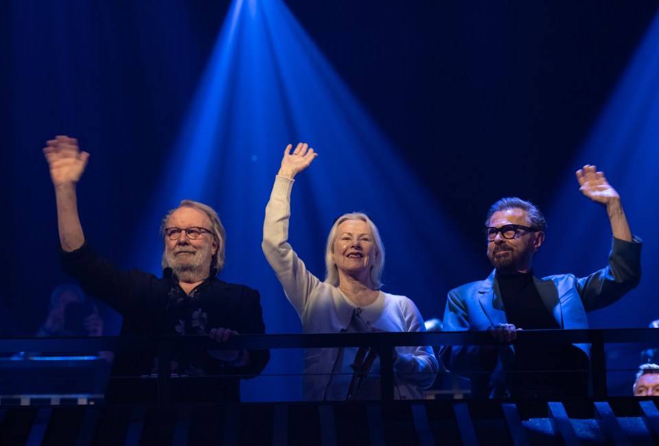 ABBA - minus Agnetha Faltskog - showed up to mark the one year anniversary of their avatar residency