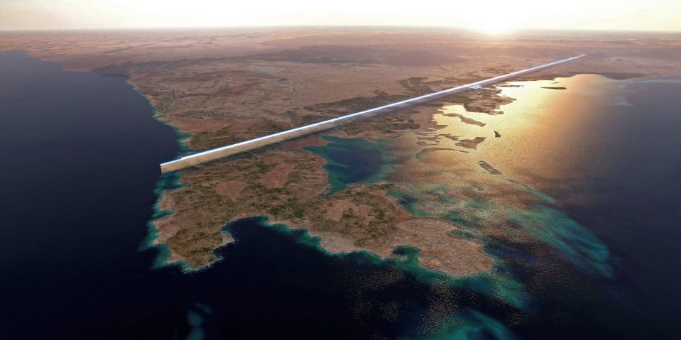 At the heart of NEOM is a 110-mile long sideways skyscraper dubbed The Line