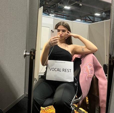 Mae Muller is on vocal rest ahead of the Eurovision final