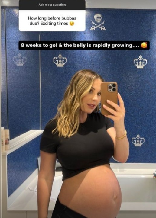 Kate Ferdinand revealed her due date and it’s just weeks away