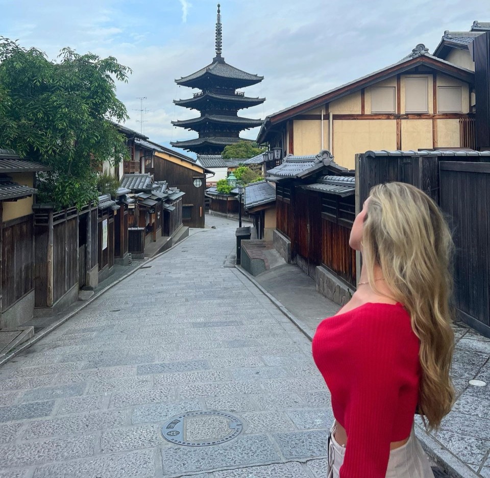 She has visited Tokyo and Kyoto