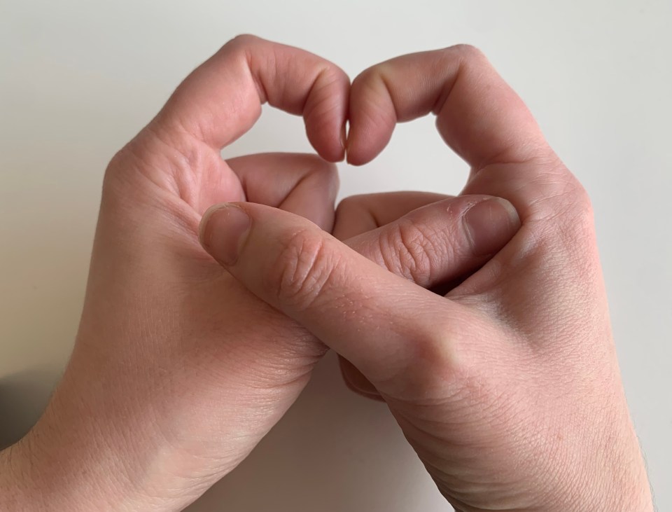 Touch the nails of your index fingers together to do the 'diamond gap' test - a window between them indicated your fingers aren't clubbed