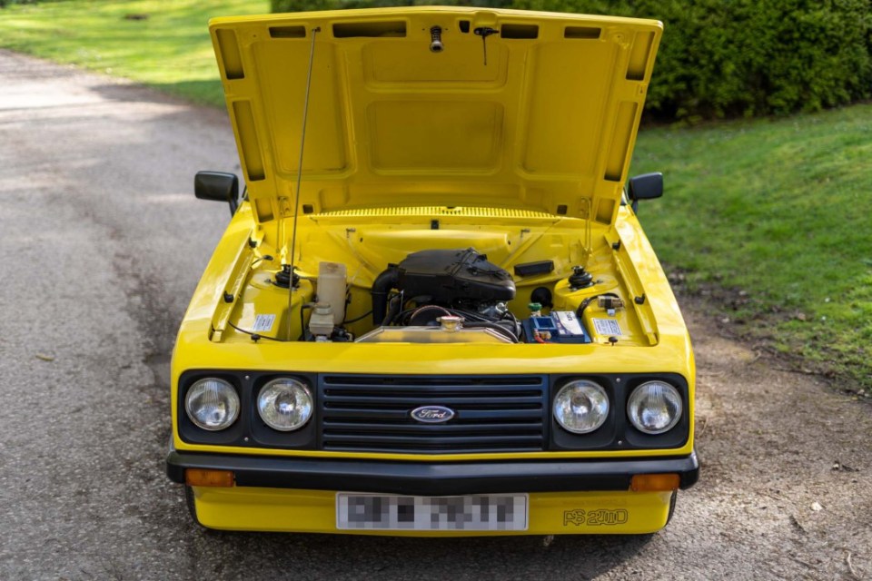 The vendor claims that the Pinto engine and four-speed manual transmission are in good condition