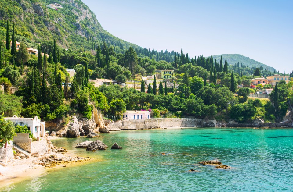 Corfu is full of rugged mountains and spectacular coves