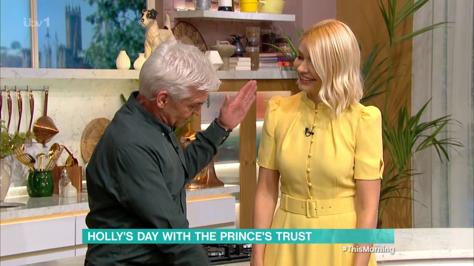 Phil gushed over how lovely Holly looked