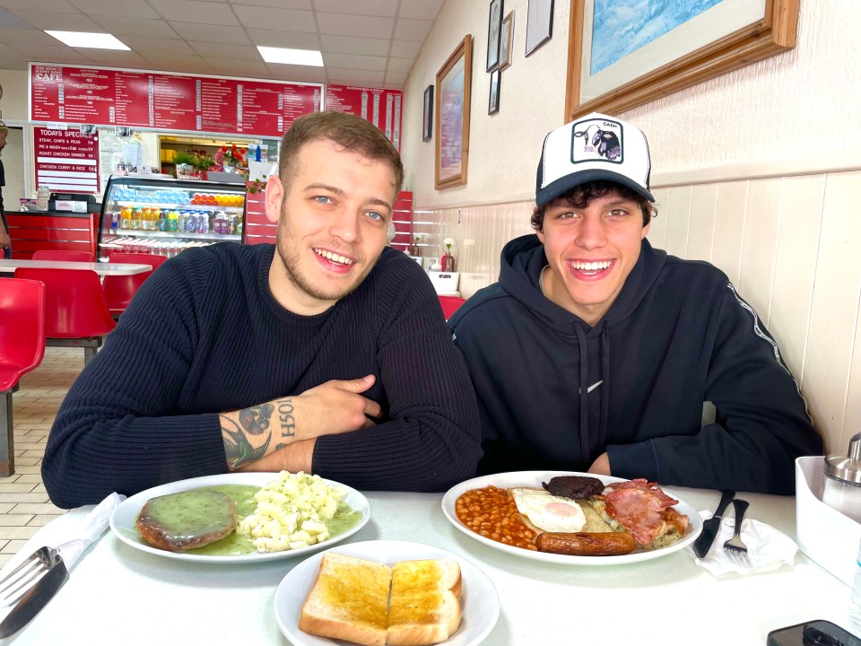 They tried English breakfast, pie and mash, sticky toffee pudding and scones