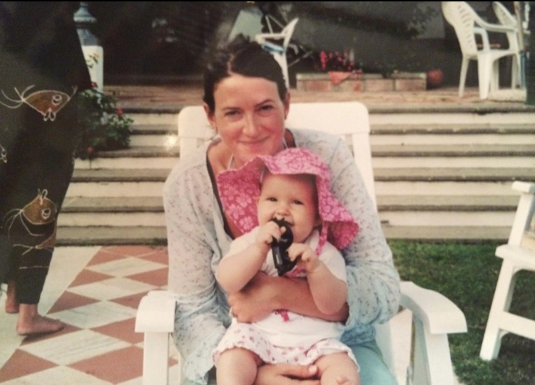 Phoebe Peppiatt, now 21, from Hampshire. Since starting her periods at 15 she only had three or four a year, something that didnt concern her GP.  She finally got a diagnosis in 2022 when she was told she had entered premature menopause and she has now frozen her eggs. Taken with her mum as a baby. Supplied by Phoebe Peppiatt.