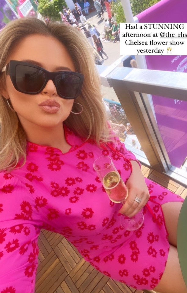 Emily Atack wowed at Chelsea Flower Show