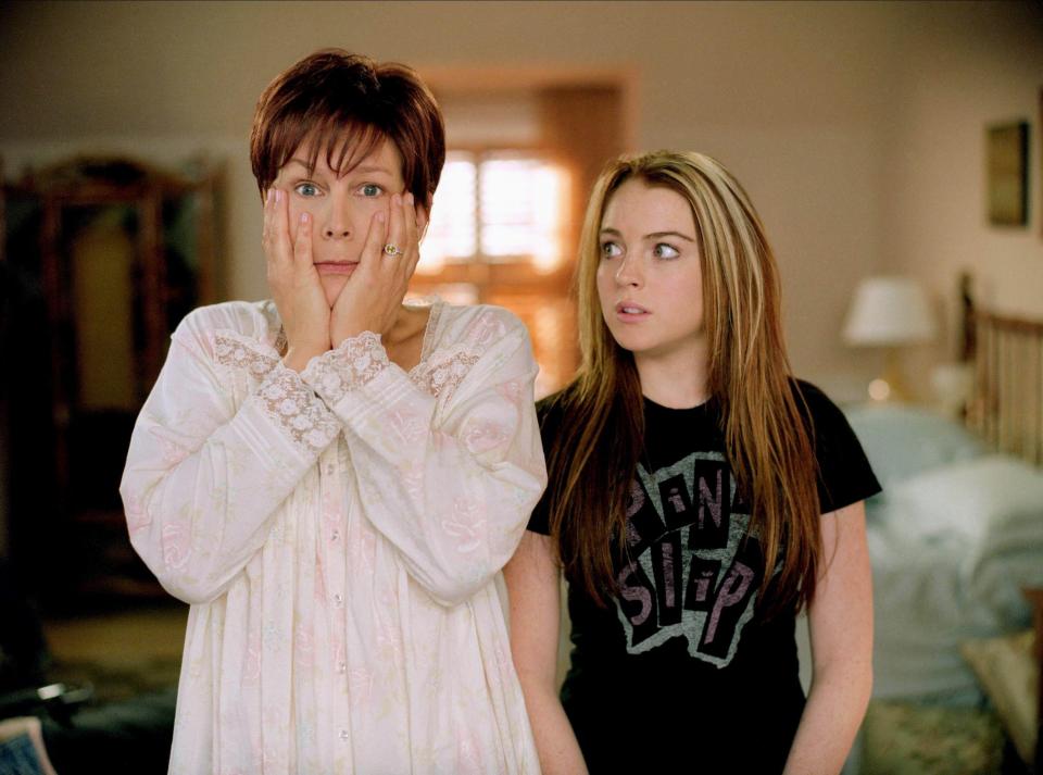 Jamie Lee Curtis and Lindsay Lohan in Freaky Friday