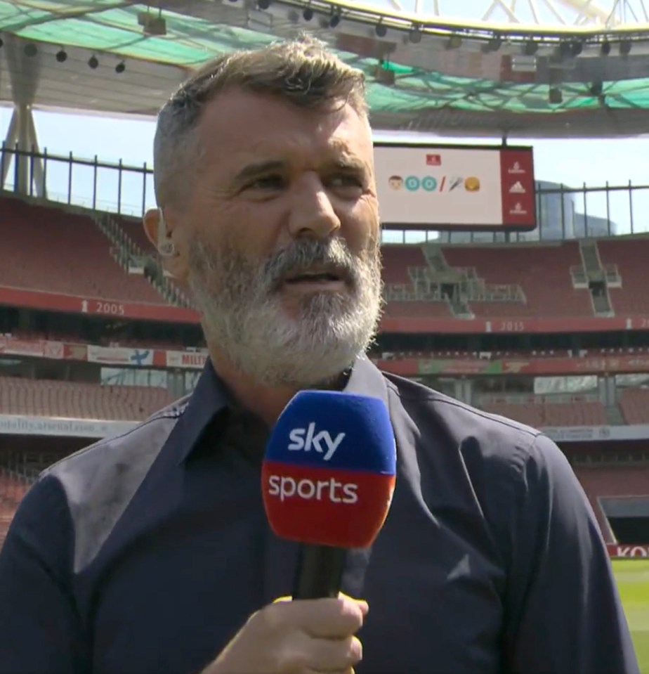 Keane aimed a joke back in Vieira's direction