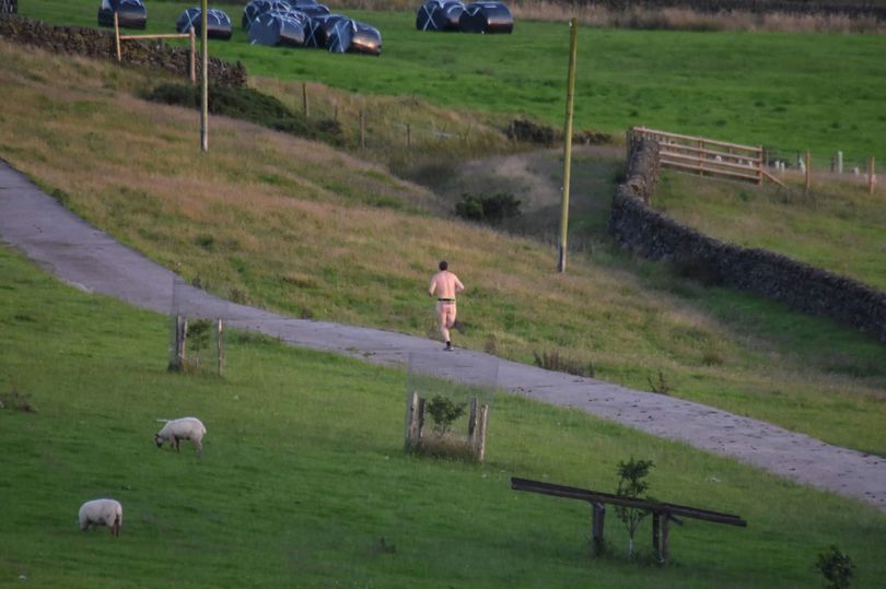 The naked jogger has prompted police appeals and complaints from parents