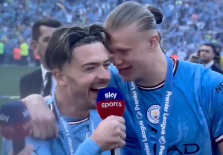 The Norwegian forward was unable to control his language in the midst of City's raucous title celebrations.