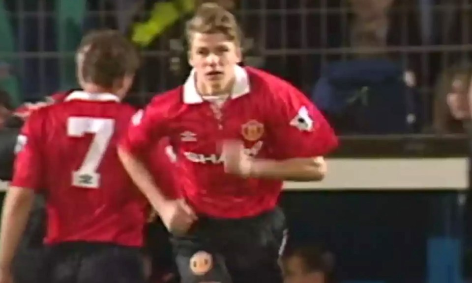 David Beckham came on for his Manchester United debut in 1992