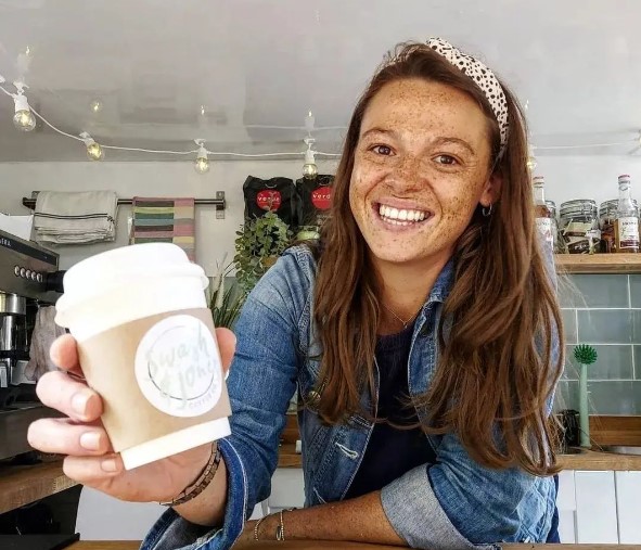 Shana Swash says she 'loves every minute' working in a coffee trailer