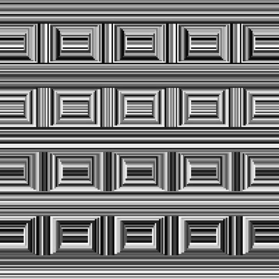 Can you spot the hidden circles in this optical illusion?