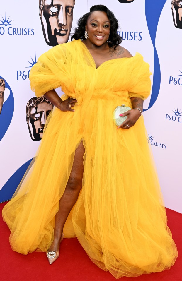 Judi Love looked incredible in a yellow chiffon gown