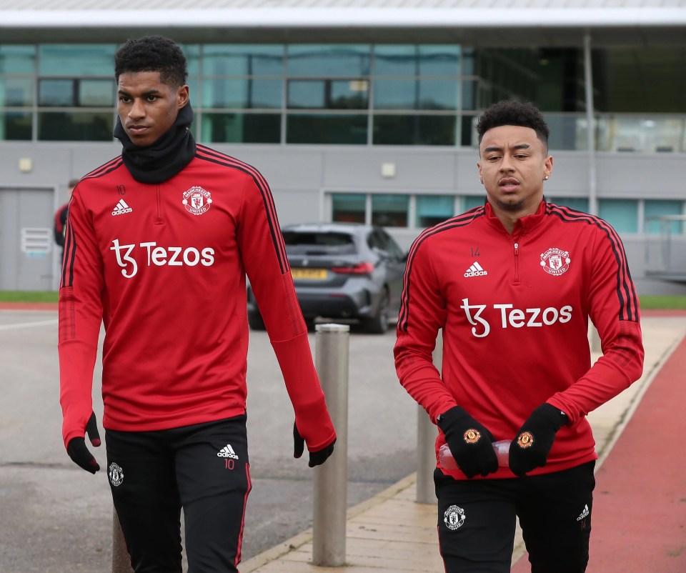 The pair re-united with Lingard now at Nottingham Forest