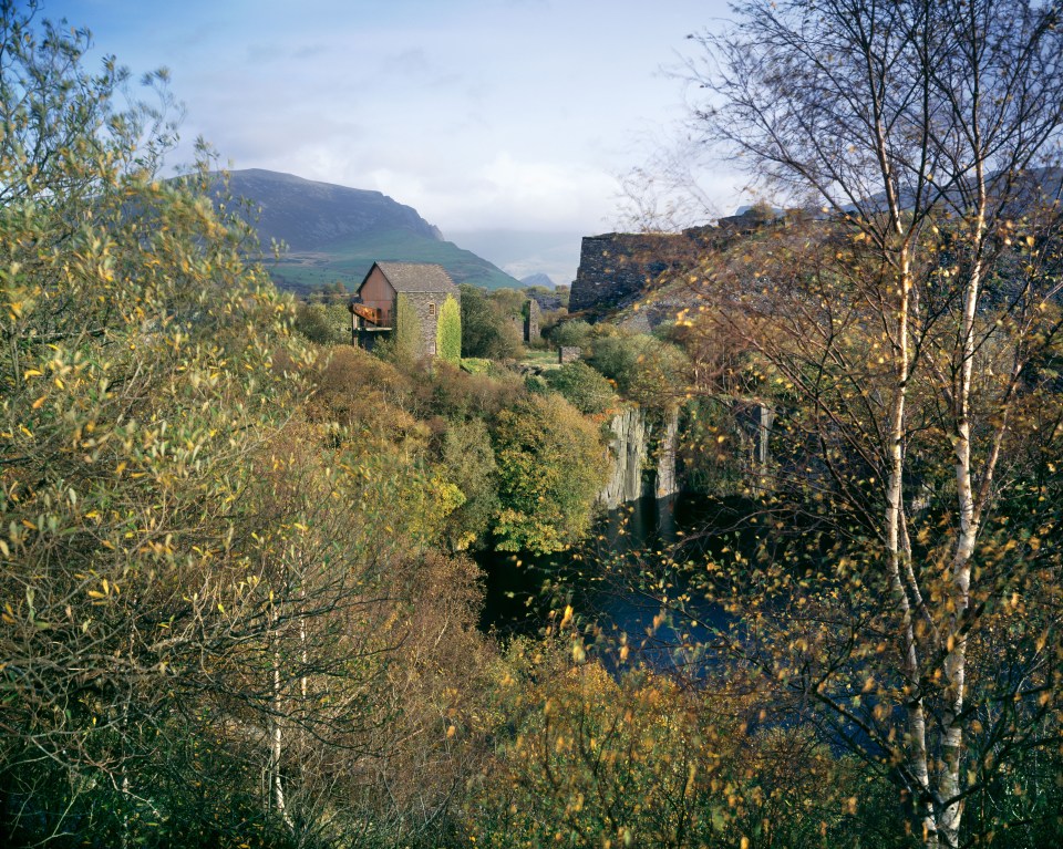 The old engine house in the Talysarn quarry