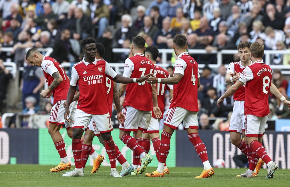 Arsenal kept their title hopes alive with a 2-0 win over Newcastle