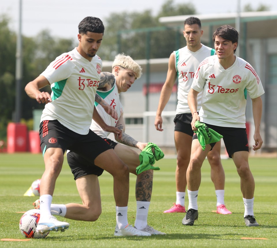 Zidane Iqbal took part in training on Friday